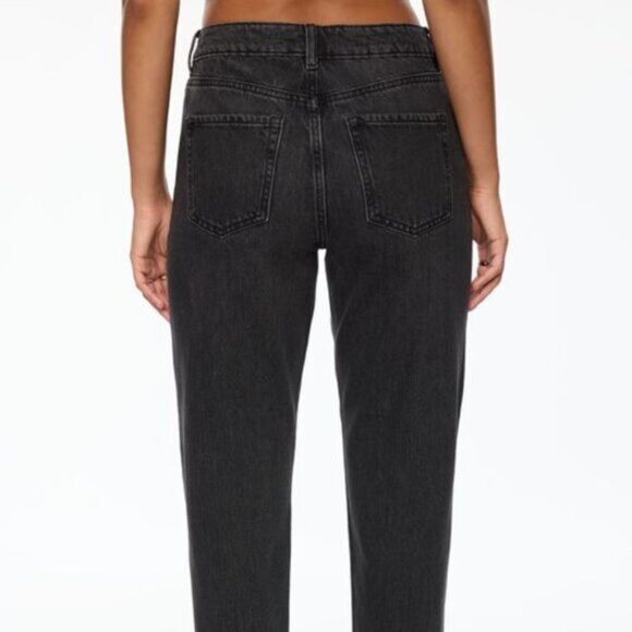 Dynamite Claudia Mom Ultra High Rise Black Denim Ankle Jeans - Picture 2 of 14